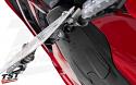 Lightweight mounting hardware installs on the back of your license plate.