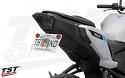 The TST Integrated tail light looks good when powered on or off.