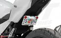 Mount your Ninja 400 / Z400 license plate in tucked low position under the tail section.