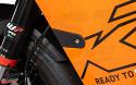 Block off your KTM's front turn signals with the easy-to-install TST Turn Signal Race Covers.