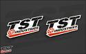 Large TST logo sticker. Measures 4.75 x 2 inches.