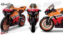 Zero Gravity crafted a unique windscreen based off of Honda Repsol Rider Marc Marquez's very own windscreen.