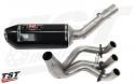 Yoshimura Carbon Fiber R-77 canister with Works Finish stainless steel headers 