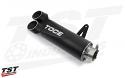 Razor Tip Exhaust System features the Toce signature canister design with a single inlet and dual outlet.