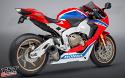 Improve your Fireblade's looks, sound, and performance with the Yoshimura ALPHA T Slip-On. 