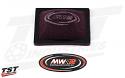 MWR Racing Air Filter for the 2015+ Yamaha YZF-R3 / 2020+ MT-03 (Full Race version shown)