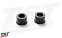 Front wheel captive wheel spacers for the 2015+ Yamaha YZF-R3 and MT-03 2020+.