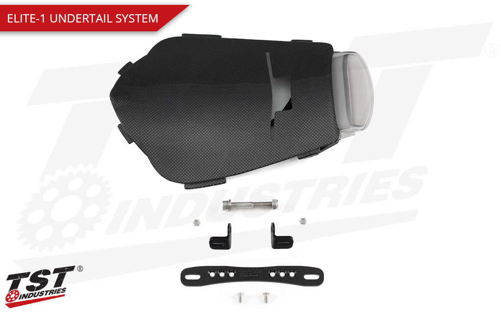 What's included in the Elite-1 Carbon Fiber Undertail, Integrated Tail Light, and Fender Eliminator System for Honda CBR1000RR 2008 - 2011.