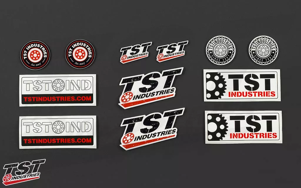 Dress up your bike, toolbox, helmet, or really anything you can stick a sticker on.