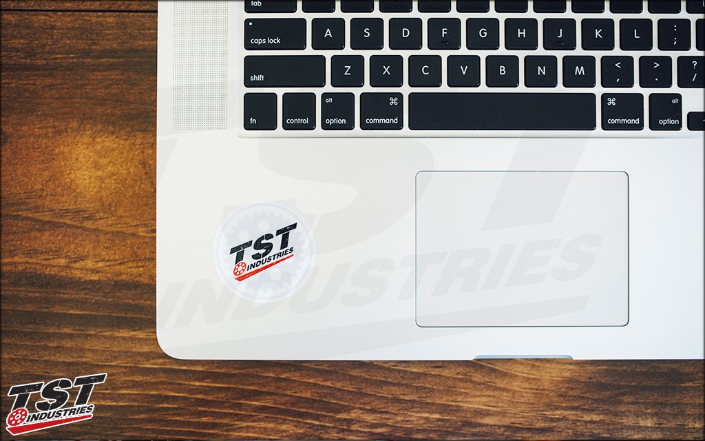 The next big update in computer technology is a TST Industries sticker. 