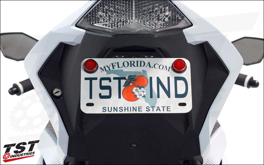 license plate reflector holder