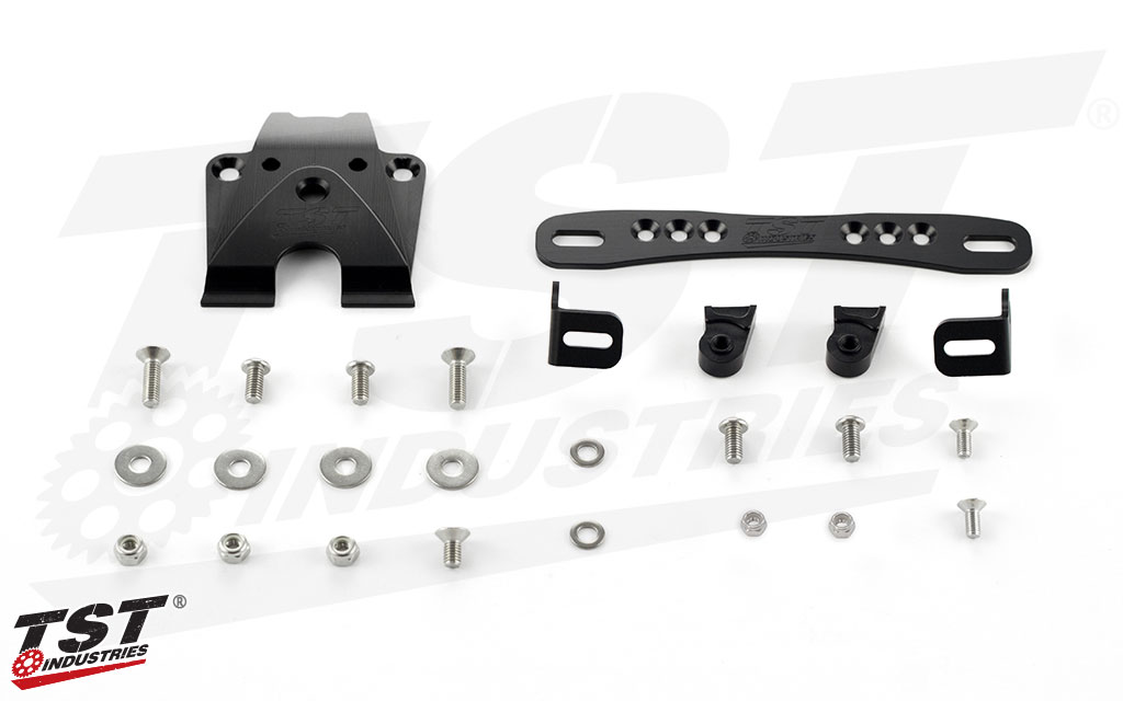 What's Included: TST Elite-1 Fender Eliminator & Undertail Closeout - Adjustable High Mount Kit Shown.
