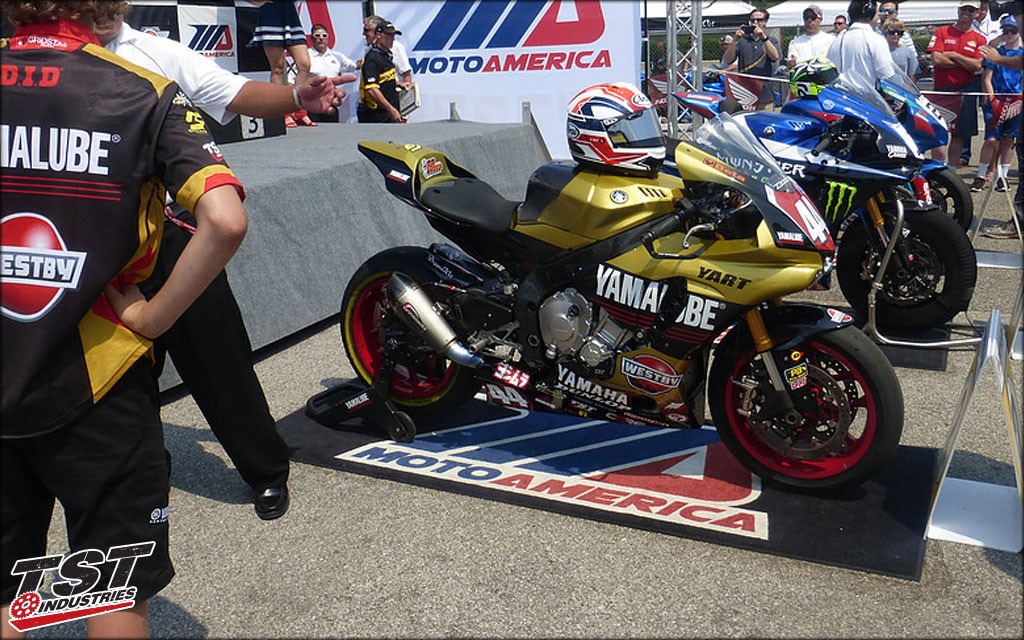 MotoAmerica Team Westby bike. (Version 1 Shown)