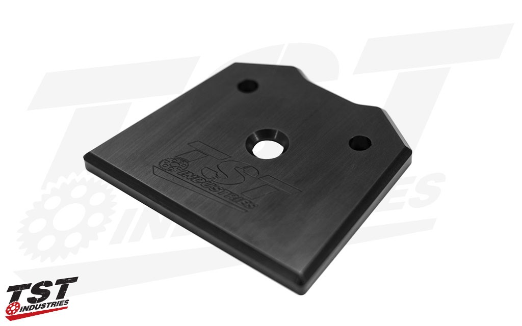 Precision CNC machined aluminum construction with black anodized finish.