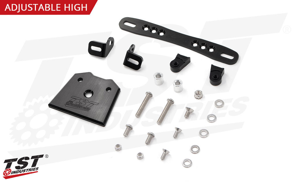 TST Elite-1 Fender Eliminator for Kawasaki Z800 2013-2016 - Adjustable Shown