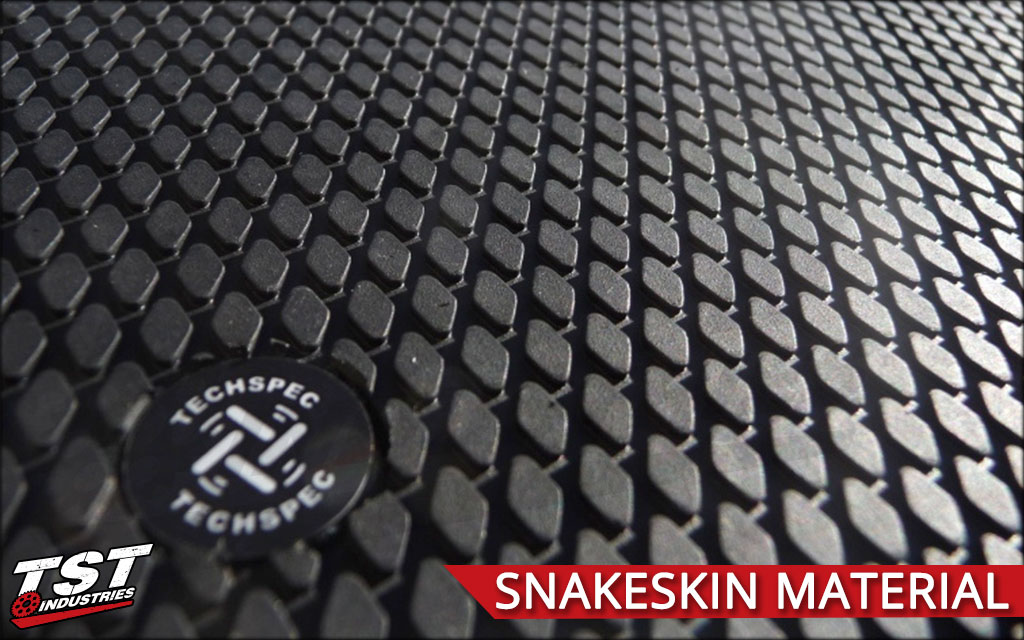 TechSpec Snakeskin material closeup. 