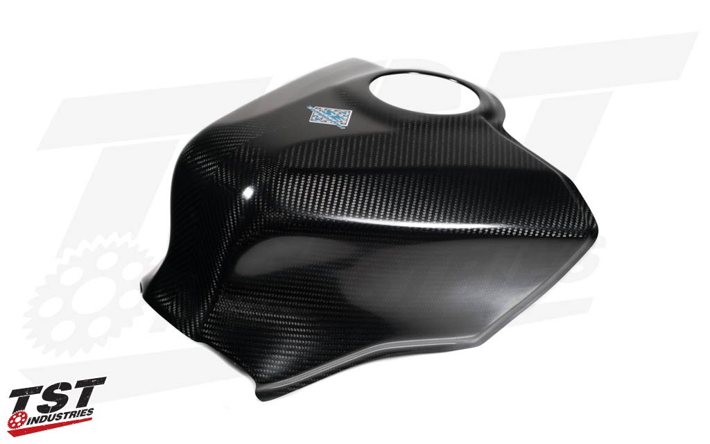 Version 2 SE Moto Carbon Fiber Tank Shroud. 