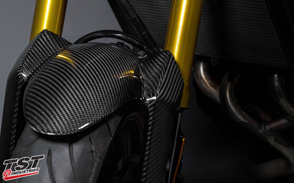 Full twill carbon fiber construction. 