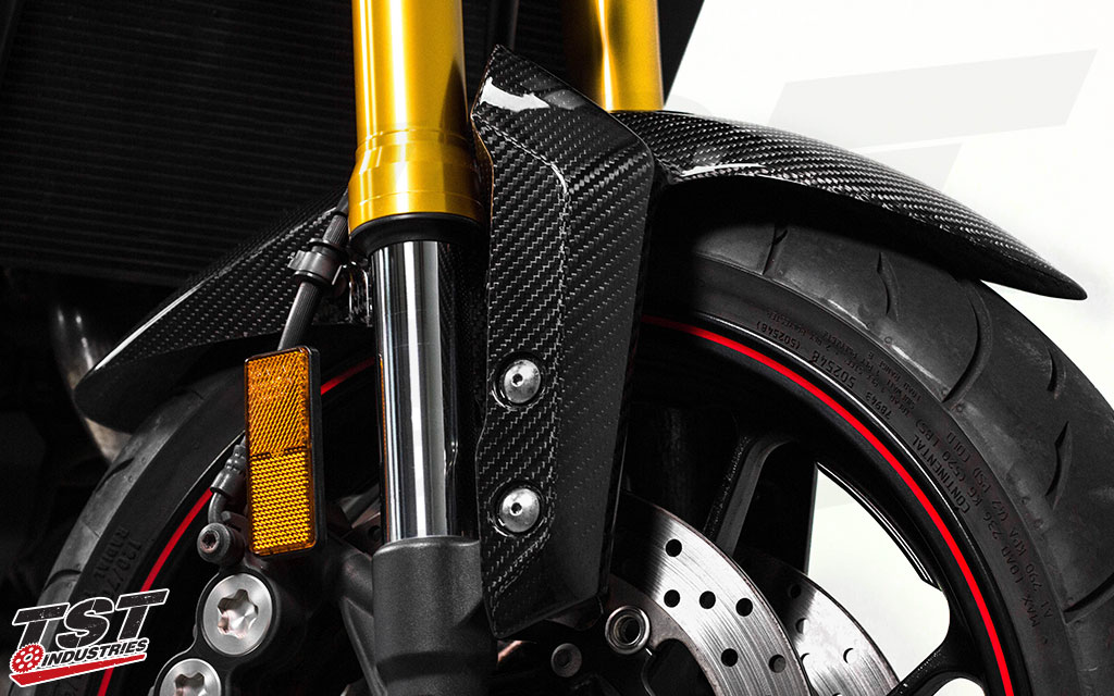 TST Twill Carbon Fiber Front Fender Yamaha FZ-09 / MT-09 / XSR900 / Tracer  900 / YZF-R7