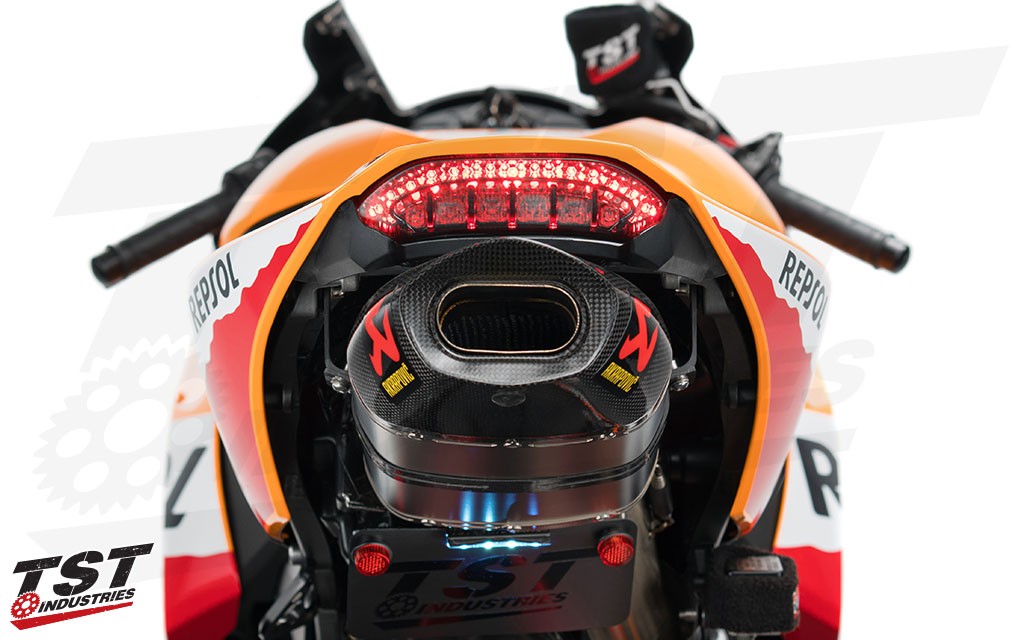 Upgrade your 2013+ CBR600RR with the V2 Programmable LED Non-Integrated Tail Light.