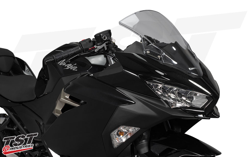 Get your Kawasaki Ninja 400 track-ready with the TST Mirror Block Off Plates.