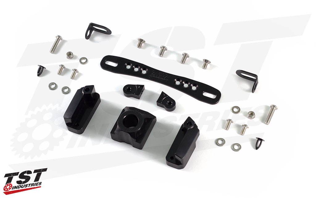 Included the Adjustable plate bracket, Axle Block, Undertail Closeout, and all the necessary installation hardware.