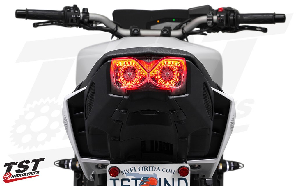 For Yamaha MT-09 FZ-09 FZ09 MT09 2017 2018 2019 E-Mark Rear Tail Light Brake Turn Signals Integrated LED Light Smoke Lens 