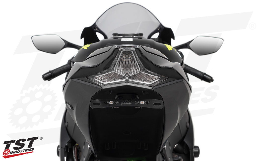 Clear TST LED Integrated Tail Light for the 2016-2020 Kawasaki ZX-10R.