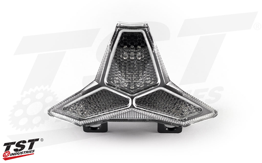 TST Clear LED Integrated Tail Light for the Kawasaki ZX10R.