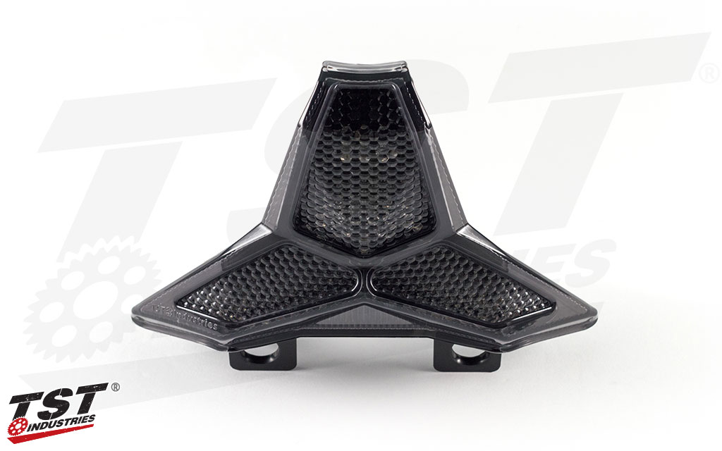 Smoked TST LED Programmable & Sequential Integrated Tail Light for the Kawasaki Ninja 400.