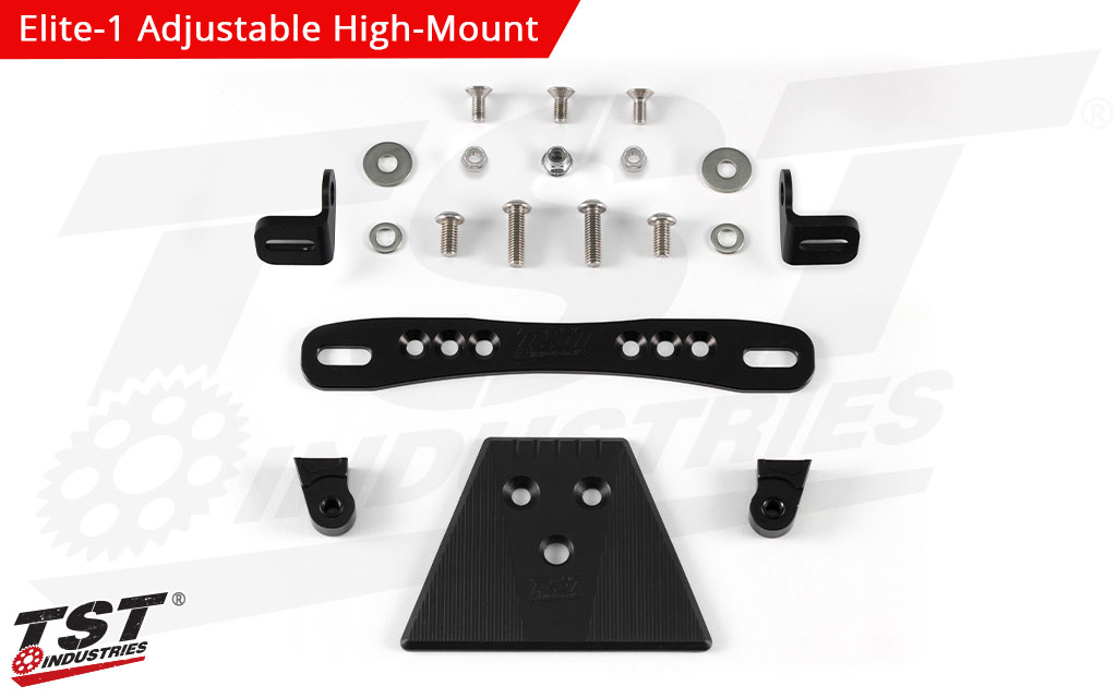 Elite-1 Adjustable High-Mount Fender Eliminator - Adjustable, Includes Undertail Closeout.