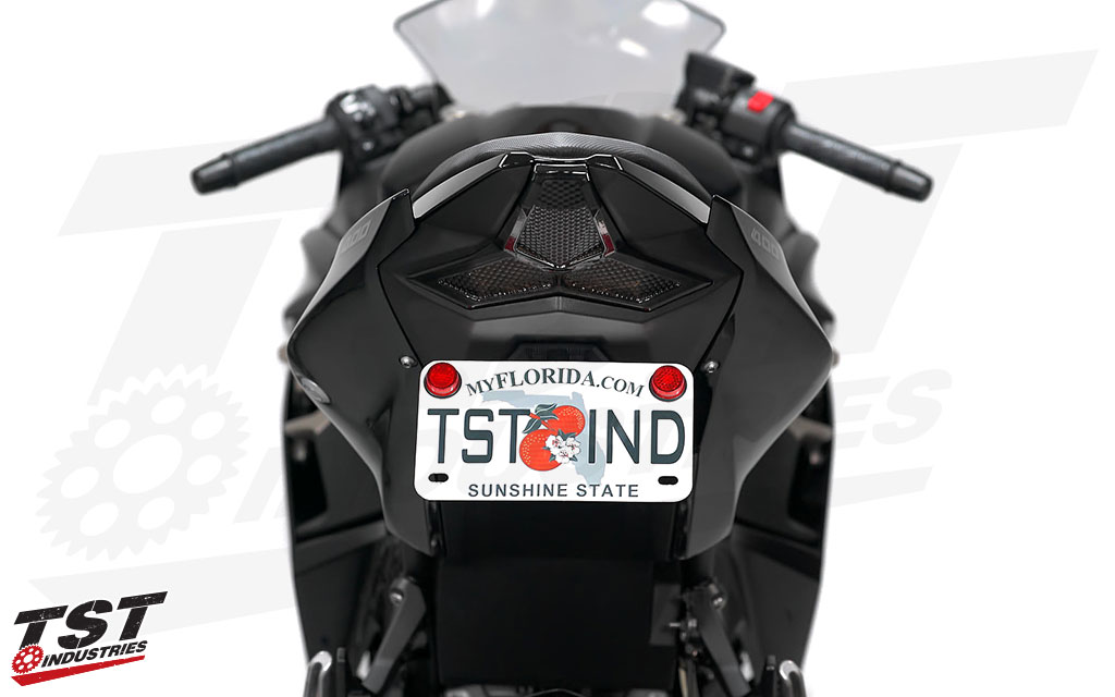 TST Fender Eliminator for the 2018-2023 Kawasaki Ninja 400. 
