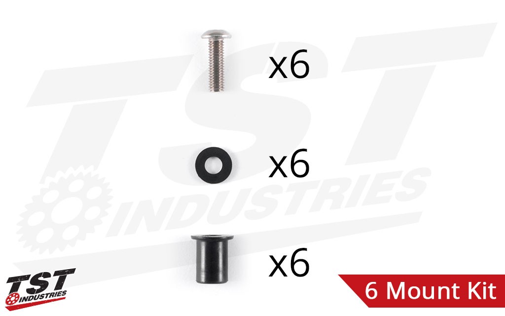 TST Industries Windscreen Mounting Hardware Kit.