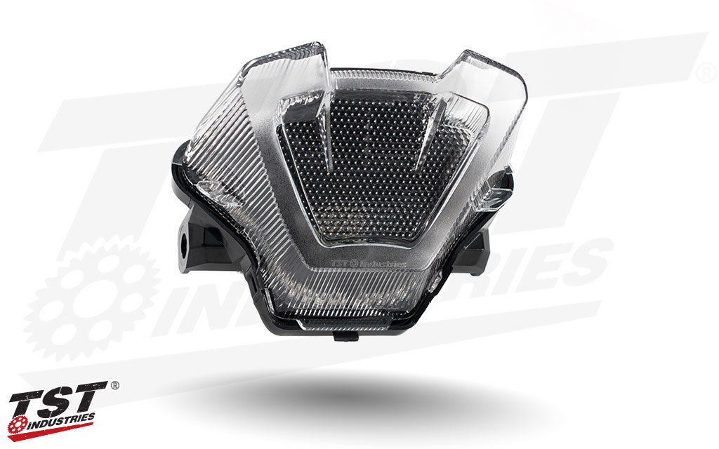 Clear LED Integrated Tail Light For The 2021+ Yamaha MT-07 By TST Industries.