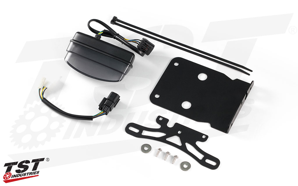 Upgrade your Kawasaki KLX with our LED Integrated Tail Light and Fender Eliminator System.