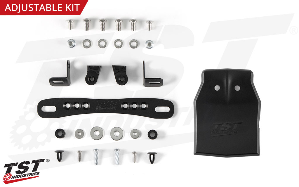 What's included in the Adjustable Elite-1 Fender Eliminator Kit.