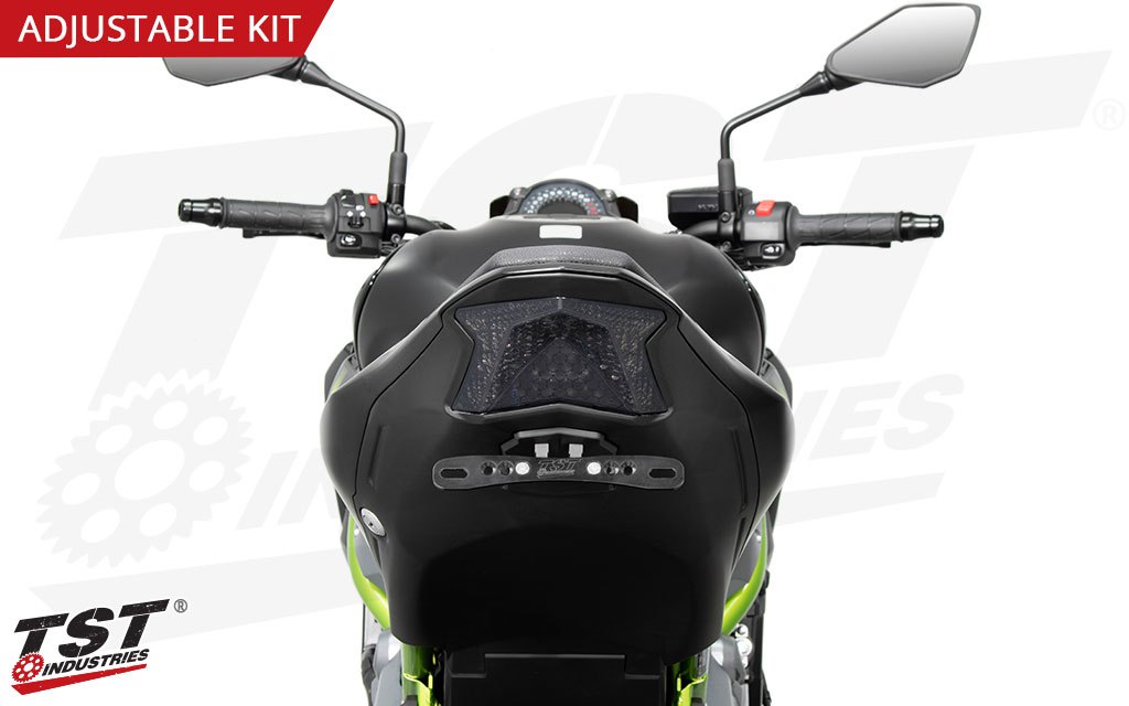 Color : Black for Kawasaki Z900 2017-2020 hinten Kennzeichenhalter Anzahl Kennzeichenhalter Motorrad-Kit Fender Eliminator Z900 2017 2018 2019 