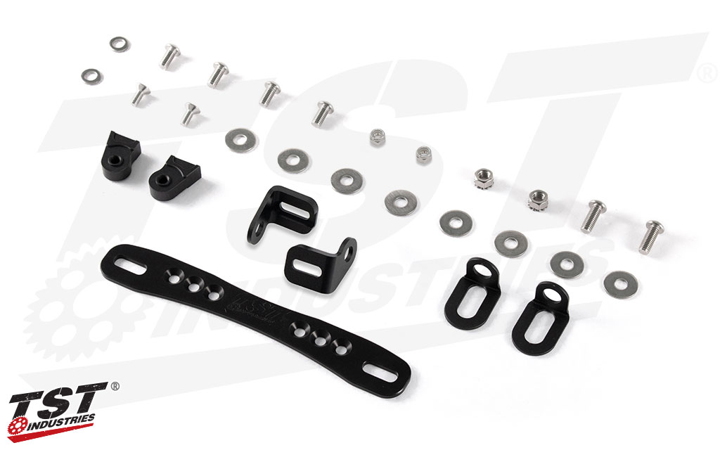 What's included in the Elite-1 Adjustable Fender Eliminator for Yamaha XSR700.