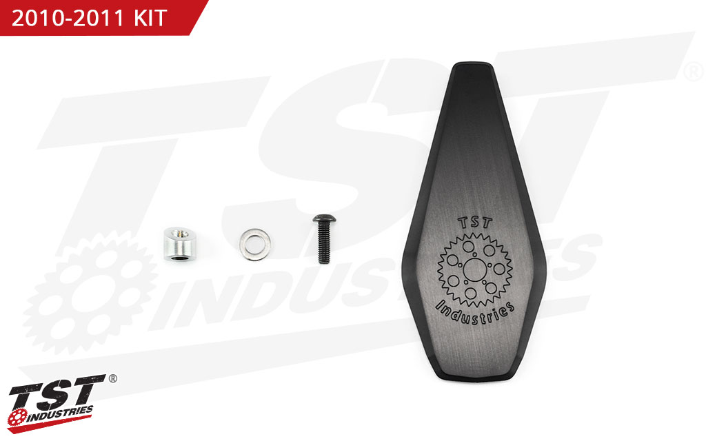 The 2010-2011 Undertail Kit includes the CNC machined TST Undertail Closeout.