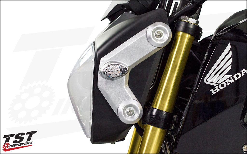 Clear Lens LED Front Flushmount Turn Signals.