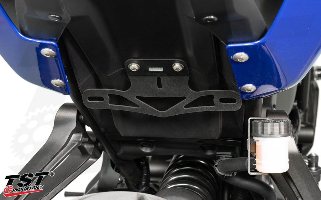 Each bracket is laser cut stainless steel with a black powder coat finish.