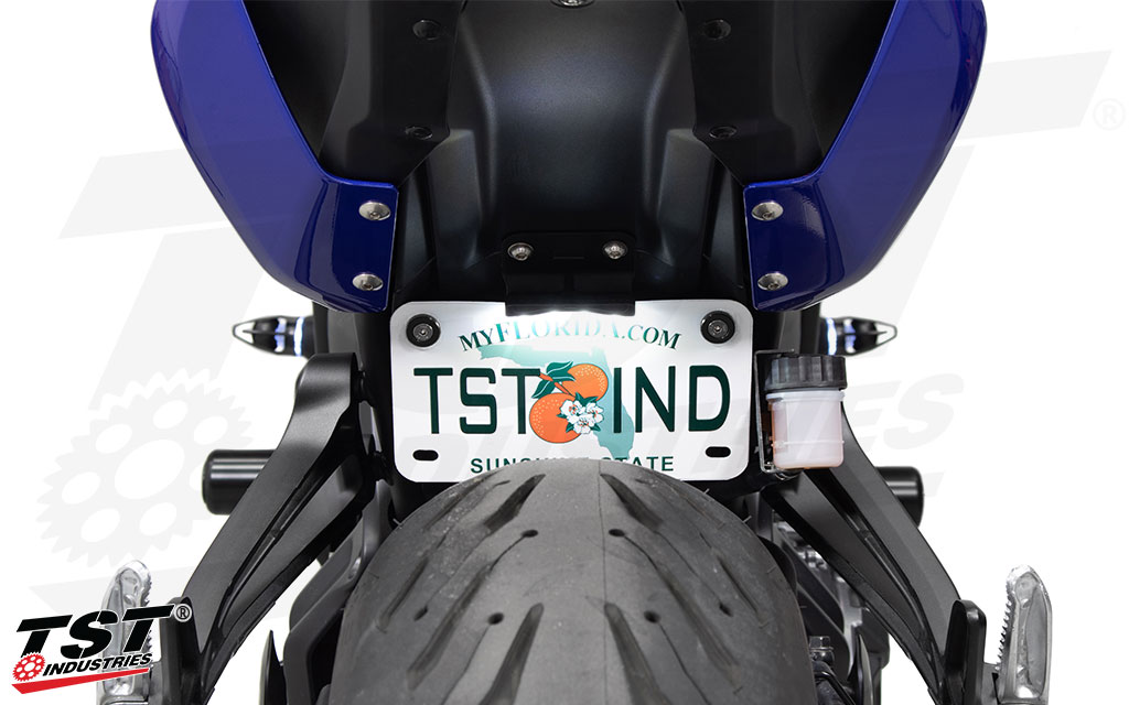 Low-mount Elite-1 Fender Eliminator for the 2021-2024 Yamaha MT-07.
