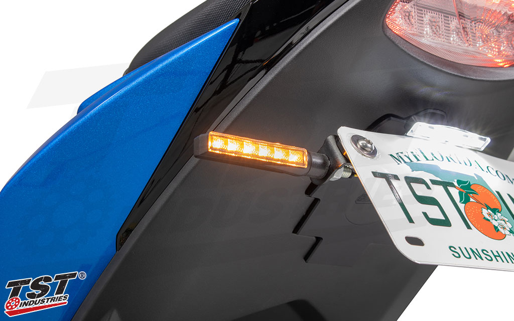 Ditch the stock signals and upgrade to bright LED rear turn signals from TST Industries.
