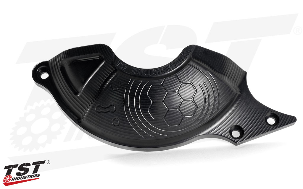 Add valuable crash protection to your Yamaha R3 / MT-03 with TST Industries Clutch Case Cover.
