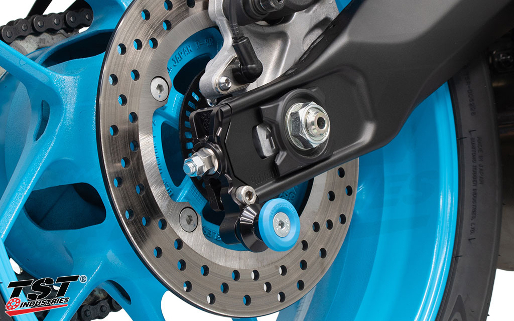 TST Spooled Captive Chain Adjusters for Yamaha FZ-07 / MT-07 / XSR700