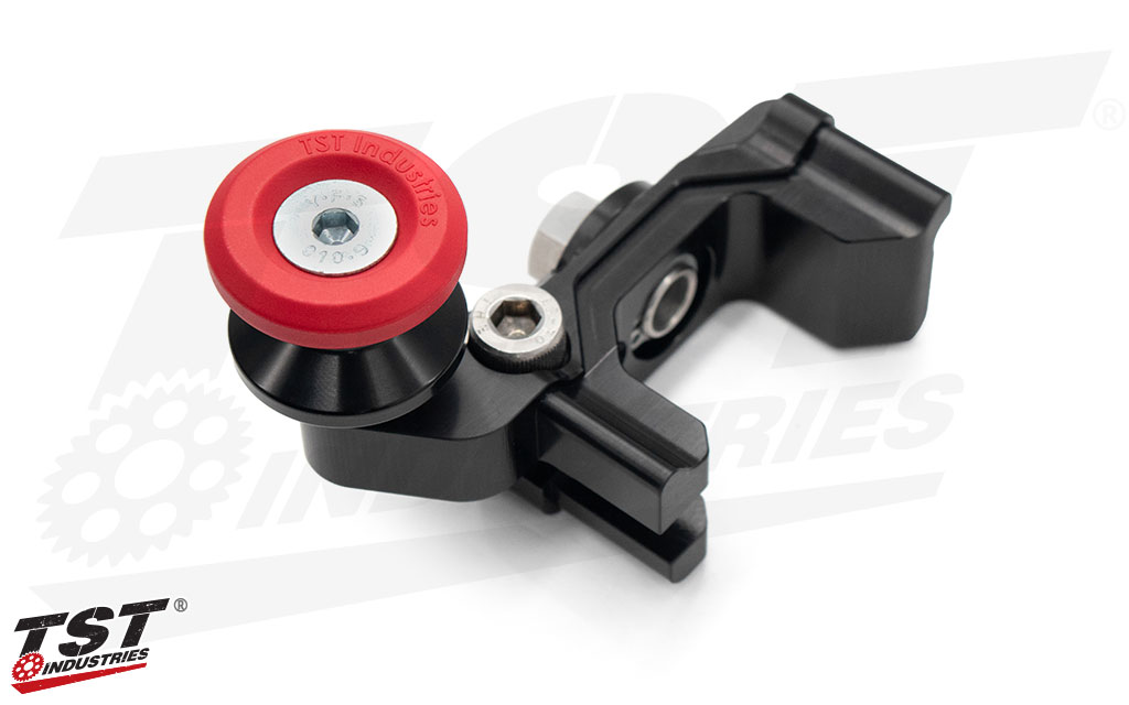 Optional spool cap installs on the TST M8 Spool for added color and protection.