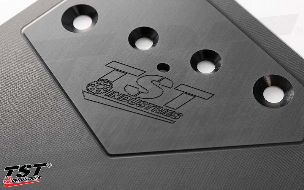 CNC machined from high-grade aluminum features a durable black anodized finish.