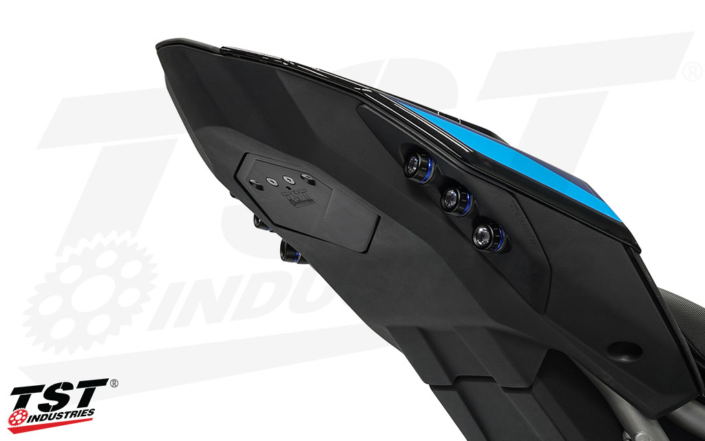 BMW M1000R with the TST Industries Undertail Closeout.