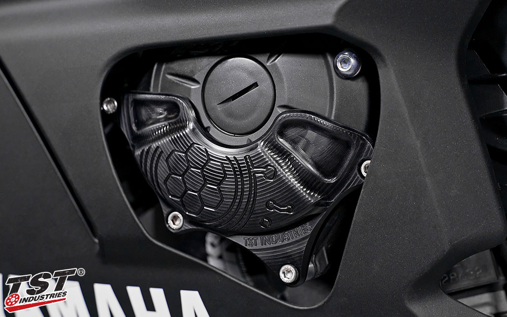 Protect your R3's stator engine case with TST industries. 