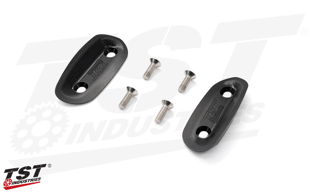 TST Mirror Block Off Plates for Yamaha YZF-R3 2025+